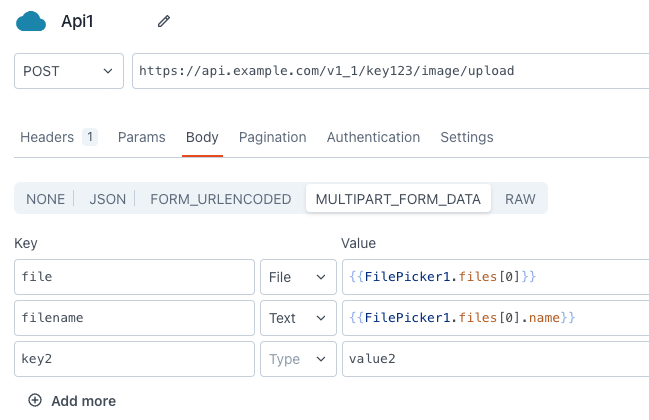 Filepicker Json